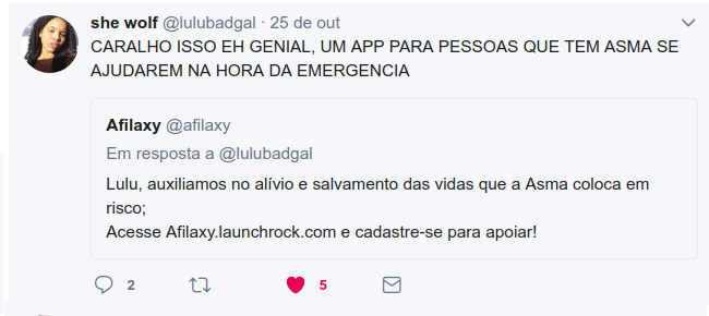 she wolf no Twitter: "CARALHO ISSO EH GENIAL, UM APP PARA PESSOAS QUE TEM ASMA SE AJUDAREM NA HORA DA EMERGENCIA"